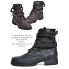 SLIM&FIT - Lace-Up Ankle Boots with Belt