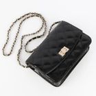 CLICK - Quilted Patent Shoulder Bag