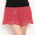 ZOO - Polka Dot Pleated Chiffon Skirt