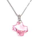 6thJune - Charming Necklace with Swarovski Sparkling Crystal (Sparkling Pink Cross)