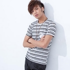 Free Shop - Short-Sleeve Striped T-Shirt