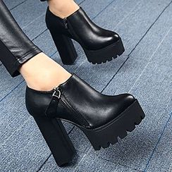 Forkix Boots - 厚底粗跟短靴 Forkix Boots - 厚底粗跟短靴