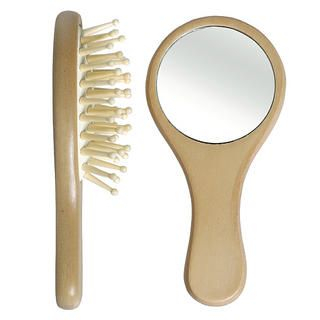 Hair Comb Set: Hair Comb + Hand Mirror + Yellow Bag Hair Comb Set: Hair Comb + Hand Mirror + Yellow Bag