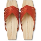 Mizutori - Hibinokodue + Mizutori Hinoki-hakimono Leather Sandals