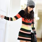59 Seconds - Color-Block Sweater Dress