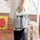 Miss Sweety - Zip-Trim Drawstring Bucket Bag