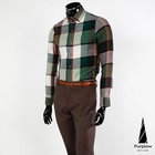 Purplow - Button-Down Plaid Shirt