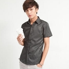 Free Shop - Short-Sleeve Pinstripe Shirt