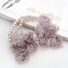 Fit-to-Kill - Pearl chiffon bow bracelet -gray