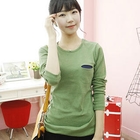 Dodostyle - Pocket Accent Long-Sleeve T-Shirt
