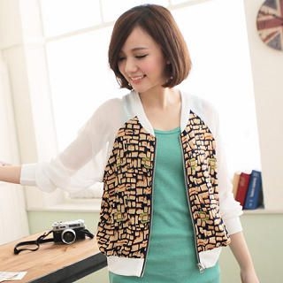 Patterned Zip Jacket