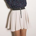 CatWorld - Zip-Accent A-Line Skirt