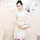 Ringnor - Frilled Pleated Chiffon Dress