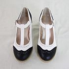 Ni-kiyo - Color-Block T-Strap Oxford Pumps
