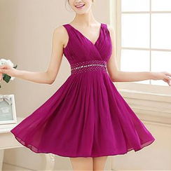 Bridal Workshop - Sleeveless V-Neck A-Line Cocktail Dress Bridal Workshop - Sleeveless V-Neck A-Line Cocktail Dress