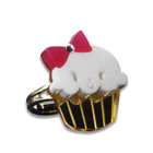 Sweet & Co. - Miss Cupcake White Crystal Gold Ring (S)