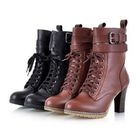 Smoothie - Genuine Leather Lace-Up Boots