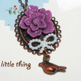 Vintage Beautiful Bird Necklace