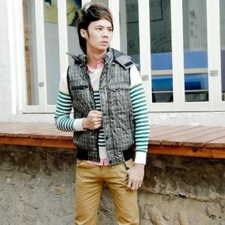 Padded Vest with Hood