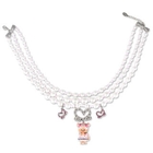 Atelier - Crystal Pearl Triple Necklace with Strawberry MCC Girl Monchhichi