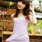Ando Store - Lace Neckline Tank Top