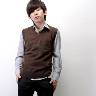 V-Neck Knit Vest V-Neck Knit Vest