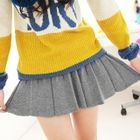 59 Seconds - Pleated Knit Miniskirt
