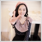 Clair Fashion - Chiffon-Panel Dotted Top