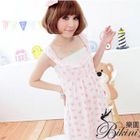 BiKiNi Wonderland - Lace-Trim Floral Print Nightdress+Panties
