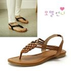 MODELSIS - Braided Sling-Back Sandals