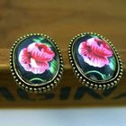 Fit-to-Kill - Vintage Flowers Earrings -Black