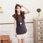 CatWorld - Padded-Shoulder Long Top