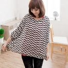 CatWorld - 3/4-Sleeve Patterned Top