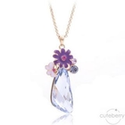 Cuteberry - Jeweled Flower Drops Necklace