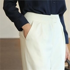 NAINGIRL - Pleated-Front High-Waist Pants