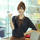 CLICK - Set: Drop Shoulder Top + Scarf