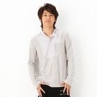 BLACK ASUKA - Stand-Collar Button-Front Top