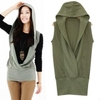 Black Queen - Hooded Rib-Knit Vest
