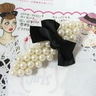 Angelove - Faux-Pearl with Bow Barrette
