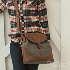 PG Beauty - Faux-Leather Trim Crossbody Bag