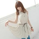 Tokyo Fashion - Dotted Sleeveless Tunic