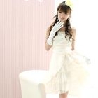 59 Seconds - Rosette-Detail Tie-Back Layered Dress
