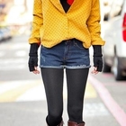 REDOPIN - Frayed Denim Shorts