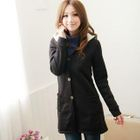 F-DNA - Hooded Long Buttoned Jacket