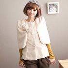 CatWorld - Bow-Accent Fleece Cape Jacket