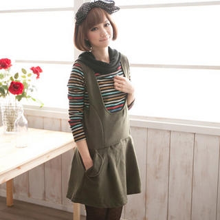 Flap-Pocket Jumper Dress Flap-Pocket Jumper Dress