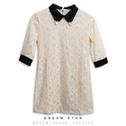 Dream Star - Elbow-Sleeve Laced Dress