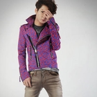 deepstyle - Leopard Print Zipup Jacket