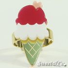 Sweet & Co. - Mini Fuchsia Ice-Cream Gold Ring