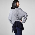 SARAH - Ruffled-Hem Back Pullover